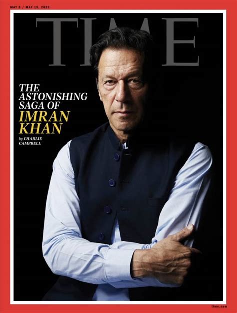 Front Cover of Time Magazine Says The Astonishing Saga of Imran Khan