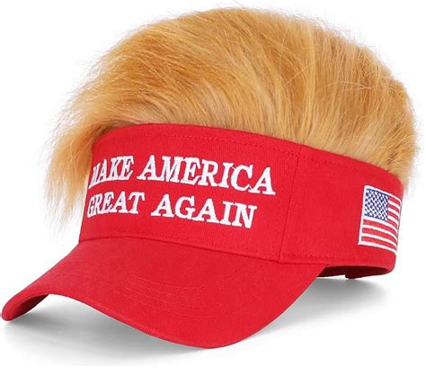 Trump 2024 Hat with Hair,Donald Trump Make America Great Again Wig Hat ...