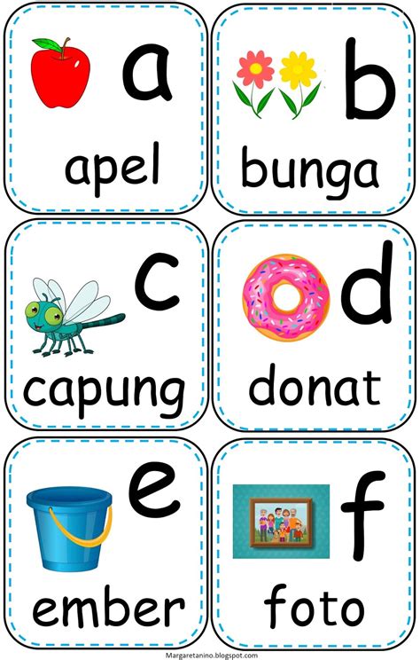 Free Printable - Abjad Indonesia Huruf Kecil