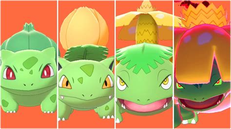 FULL BULBASAUR EVOLUTION TEAM! Shiny Bulbasaur, Ivysaur, Venusaur, Venusaur Gigantamax - YouTube