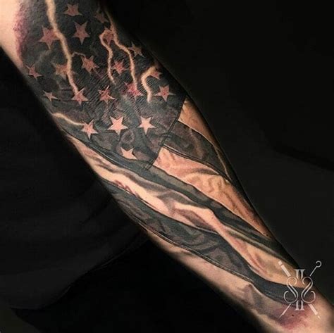 50 Awesome American Flag Tattoo Designs | Art and Design