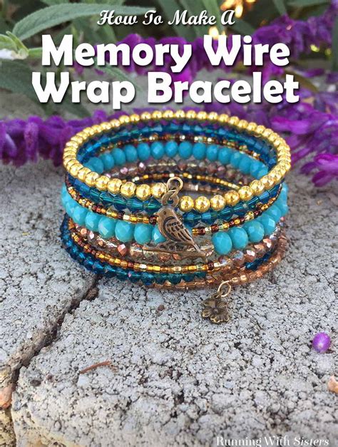 How To Make A Memory Wire Wrap Bracelet - Running With Sisters