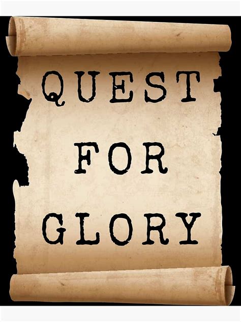 "Quest For Glory Letter" Poster by TrendKing | Redbubble