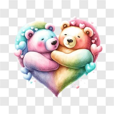 Download Heartwarming Teddy Bear Hug PNG Online - Creative Fabrica