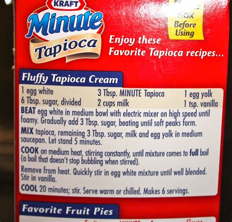 fluffy minute tapioca pudding recipe