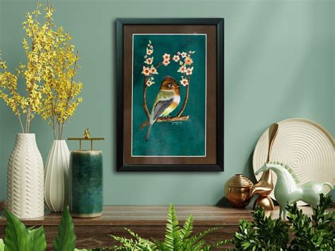 Nightingale Bird Art Print Miniature Art Print Traditional - Etsy