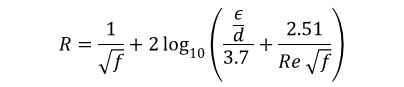 Eng. Shady Mohsen blog: Solving Colebrook equation in Scilab