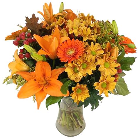 Autumn Glow Bouquet | Send Seasonal Gerbera and Lily Flowers with Next Day Delivery