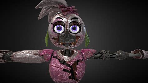 Shattered Chica - FNaF:Security Breach - Download Free 3D model by ...