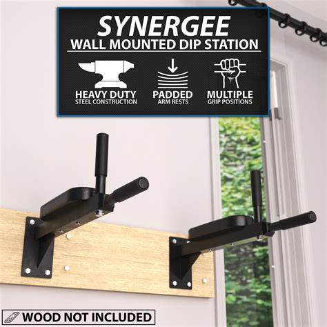 Synergee Wall Mounted Dip Bars | Synergee Fitness USA