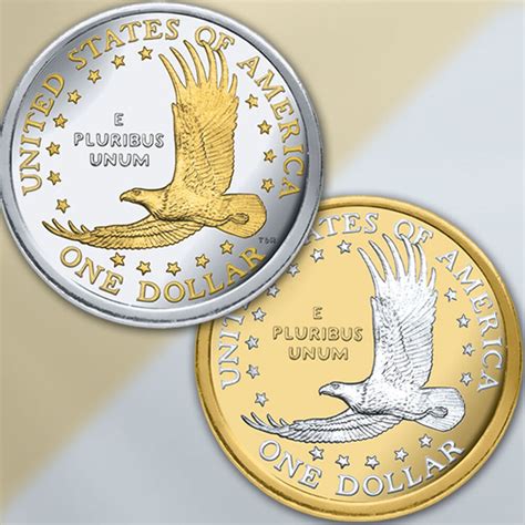 Platinum & Gold-Highlighted Sacagawea Dollars