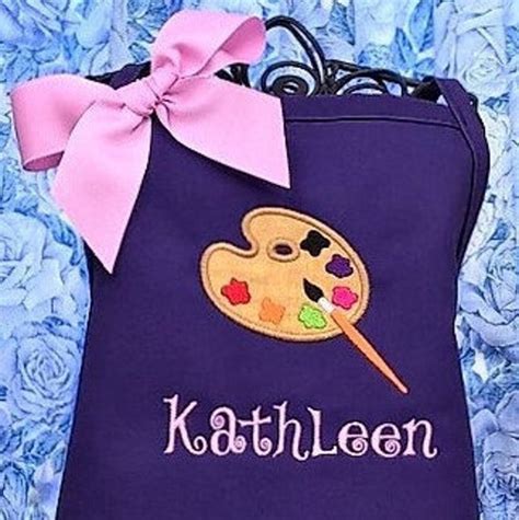 Personalized Kids Apron Paint Palette Apron Child Art Apron | Etsy