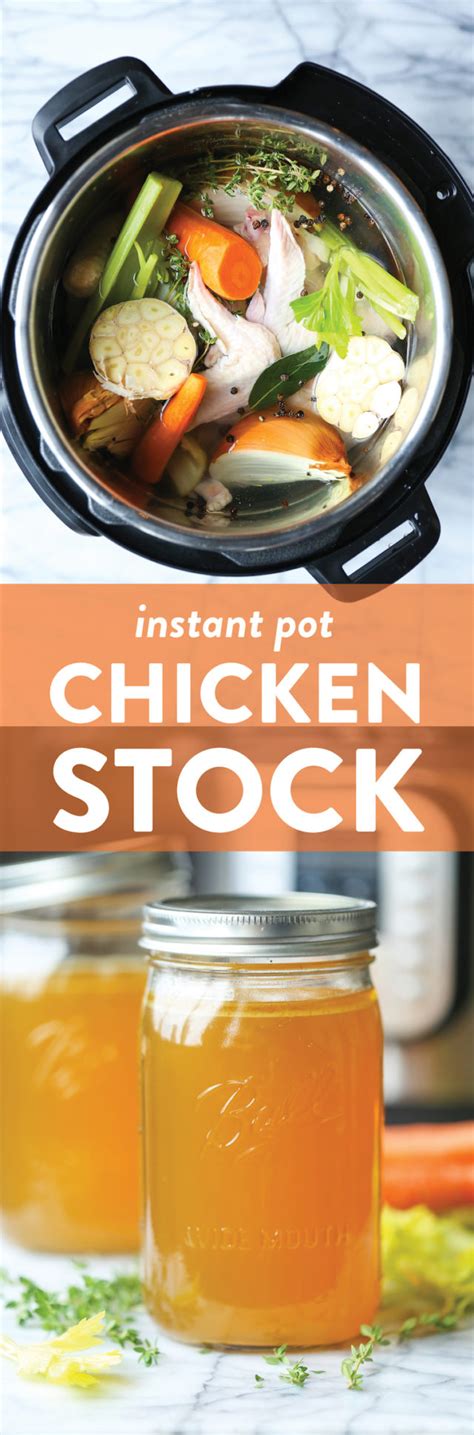 Instant Pot Chicken Stock - Damn Delicious