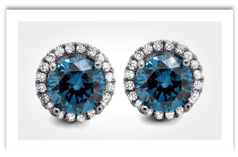 Blue Diamond Earrings - Refinement with Style