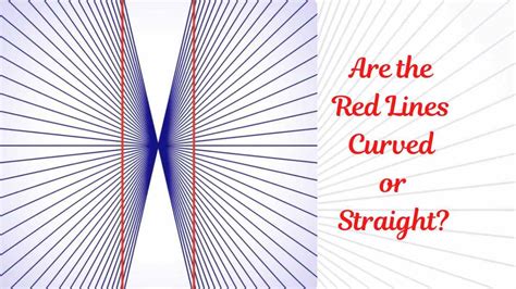 Visual Optical Illusion Test: Are the Red Lines Straight or Curved?