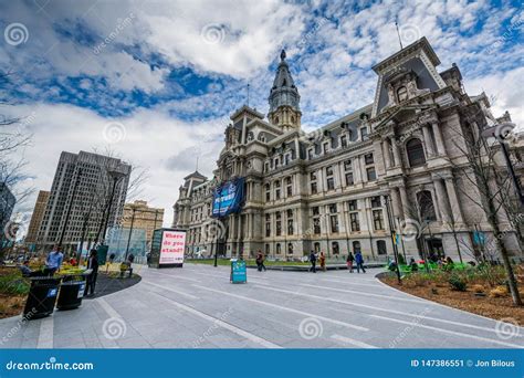 Dilworth Park and City Hall, in Philadelphia, Pennsylvania Editorial Photo - Image of history ...