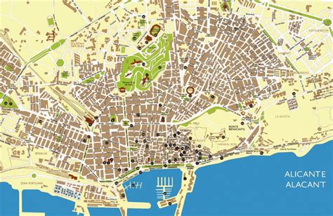 ALICANTE MAP - ToursMaps.com