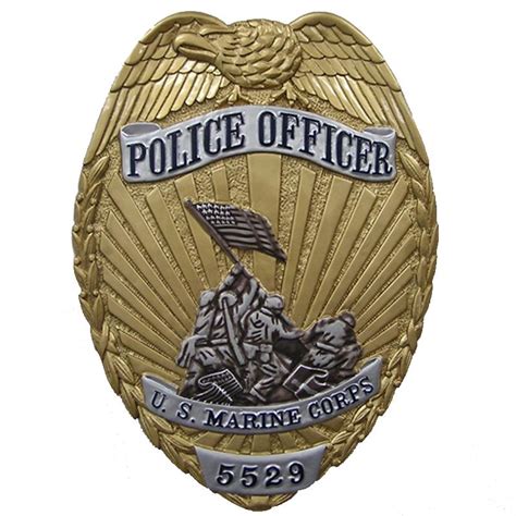 U.S. Marine Corps Police Officer Badge Plaque