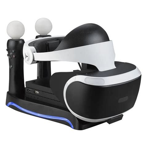 4in1 PSVR Storage Stand For PS4 VR PS VR Headset CUH ZVR2 2th Generation+Charging Station ...