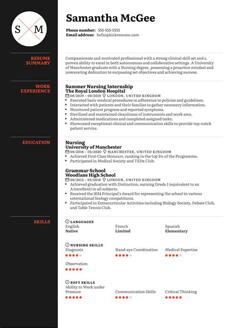 Graduate nurse resume templates - rocketfity