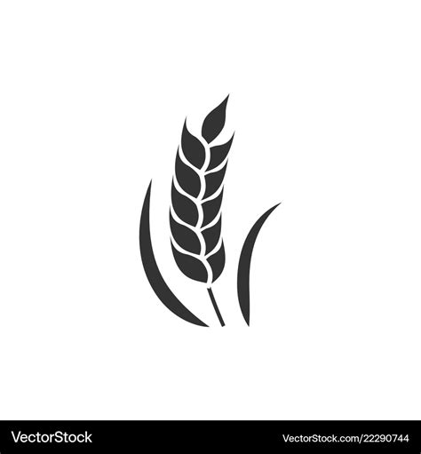 Wheat black icon Royalty Free Vector Image - VectorStock