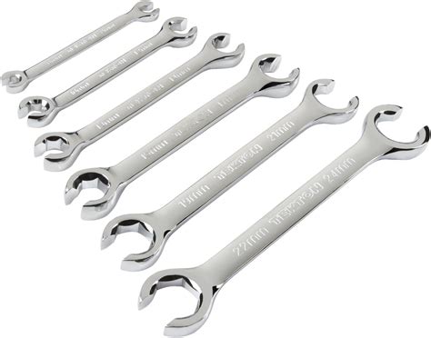 TEKTON 2655 Flare Nut Wrench Set, Metric, 6 mm - 24 mm, 6-Piece - Brake Line Wrench - Amazon.com