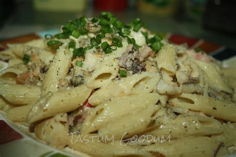 Tastum Goodum: Mixed Seafood Pasta with a Creamy White Wine Sauce