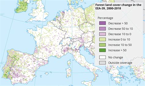 Accounting land cover changes in Europe — Copernicus Land Monitoring Service