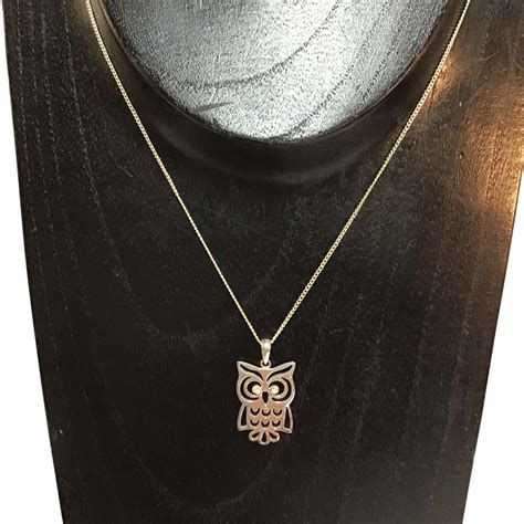 Womens S/Silver Owl Pendant(s)