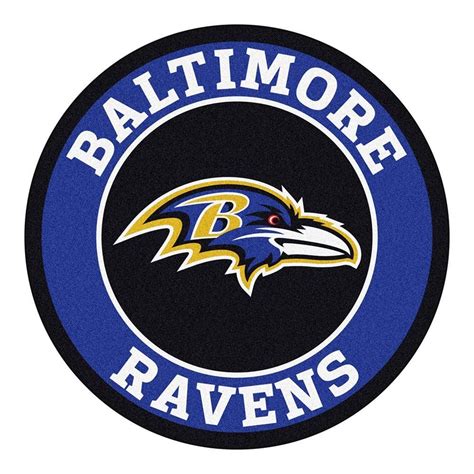 Baltimore Ravens NFL Round Floor Mat (29) | Team emblems, Baltimore ravens logo, Baltimore ravens