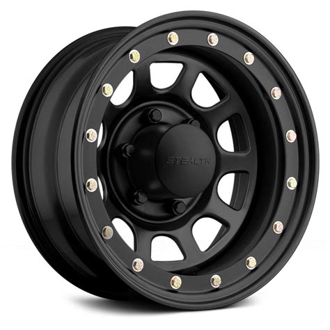 US WHEELS® STEALTH DAYTONA SIMULATED BEADLOCK (Series 841) Wheels - Gloss Black Rims