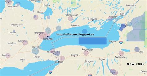 Drones Toronto Canada: Toronto Canada Drone NO Fly Zone Map