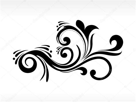 Black filigree pattern illustration — Stock Vector © alliesinteract #2517556