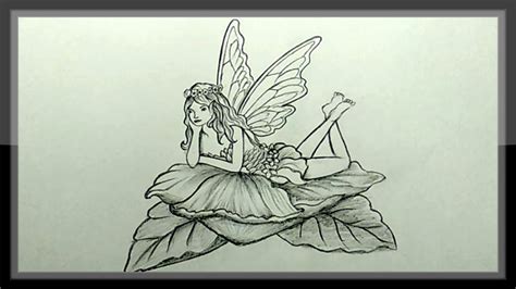 Pencil Drawing - Fairy Drawing Step By Step Easy - YouTube