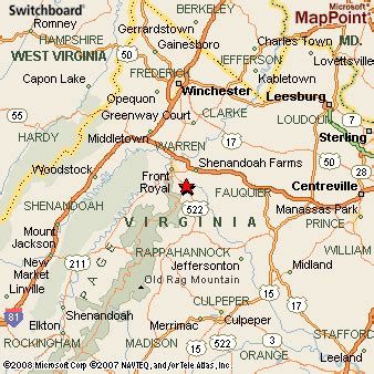 Where is Chester Gap, Virginia? see area map & more