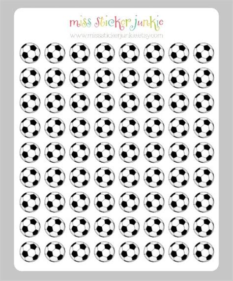 Soccer Stickers Soccer Ball Stickers Soccer Practice Reminder