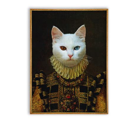 Renaissance Era Custom Pet Portraits Dog Painting Canvas