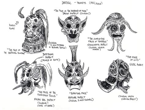 Daedric Mask Variations Morrowind - Inspiration, Terror and God ...