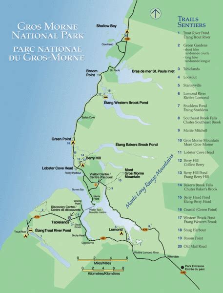 Gros Morne National Park Map - Rocky Harbour Canada • mappery