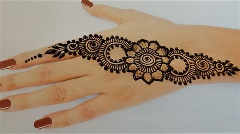 Easy Back Hand Henna Designs