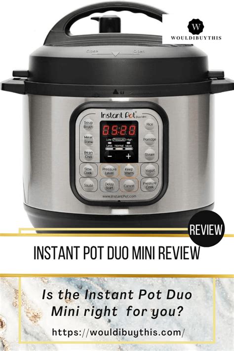 Instant Pot Duo Mini Review |Instant Pot Mini Review + Video