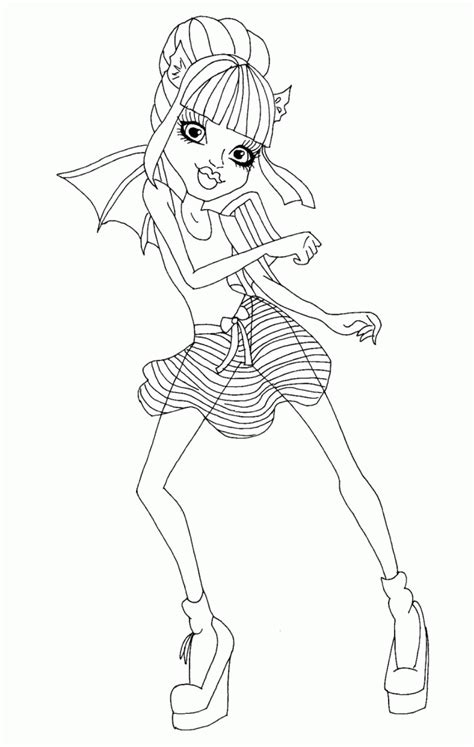 Monster High Pets Coloring Pages - Coloring Home