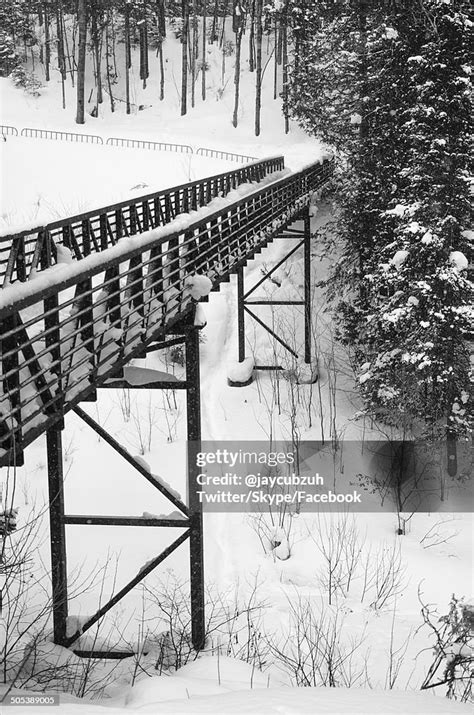 Winter Bridge High-Res Stock Photo - Getty Images