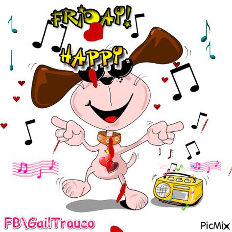 Dancing Happy Friday Dog Gif friday happy friday friday quotes friday ...