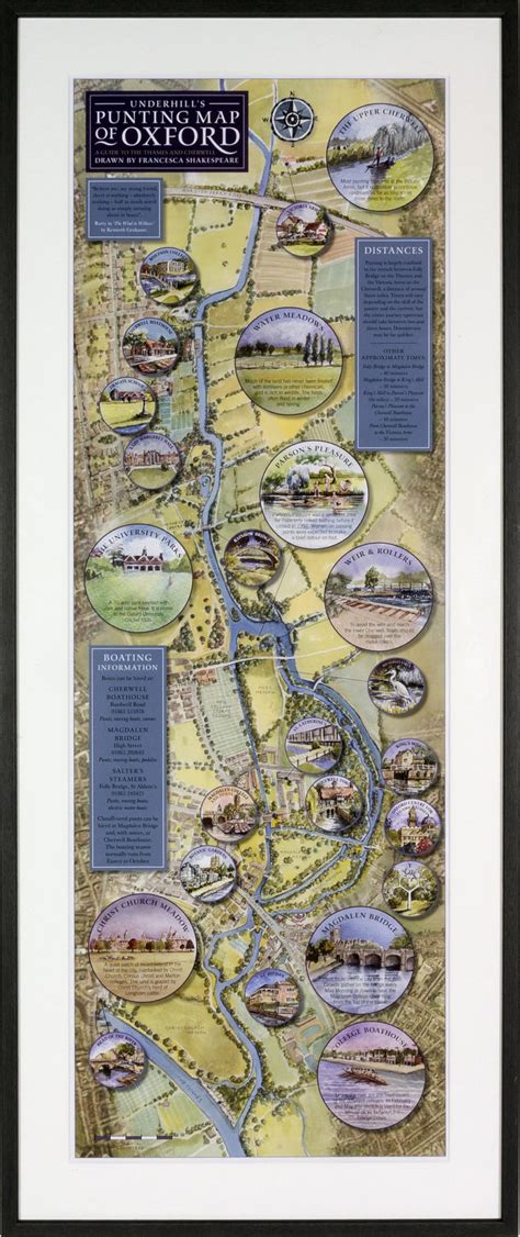 Underhill’s Maps – Punting Map of Oxford » Punting Poster of Oxford