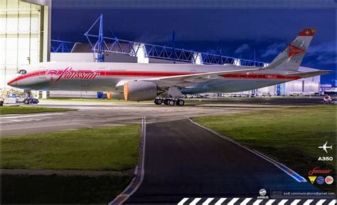 SwissAir Airbus A350 XWB Livery concept | Airbus, Concept, Fleet