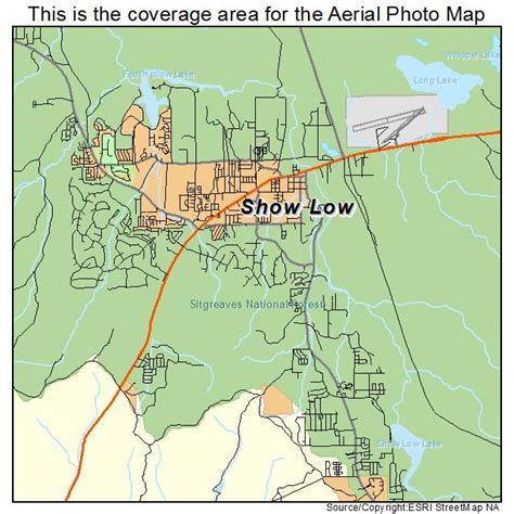 Aerial Photography Map of Show Low, AZ Arizona