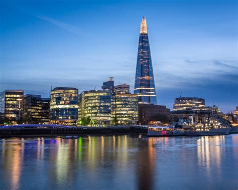 The Shard and London Skyline in the Evening - Anshar Photography