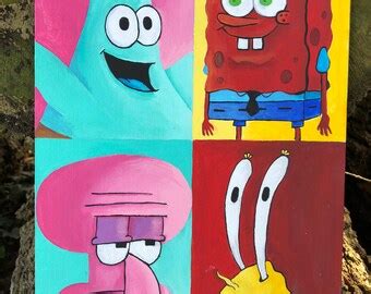 Squidward painting | Etsy