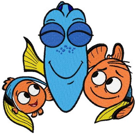 Nemo Marlin Dory 2 embroidery design